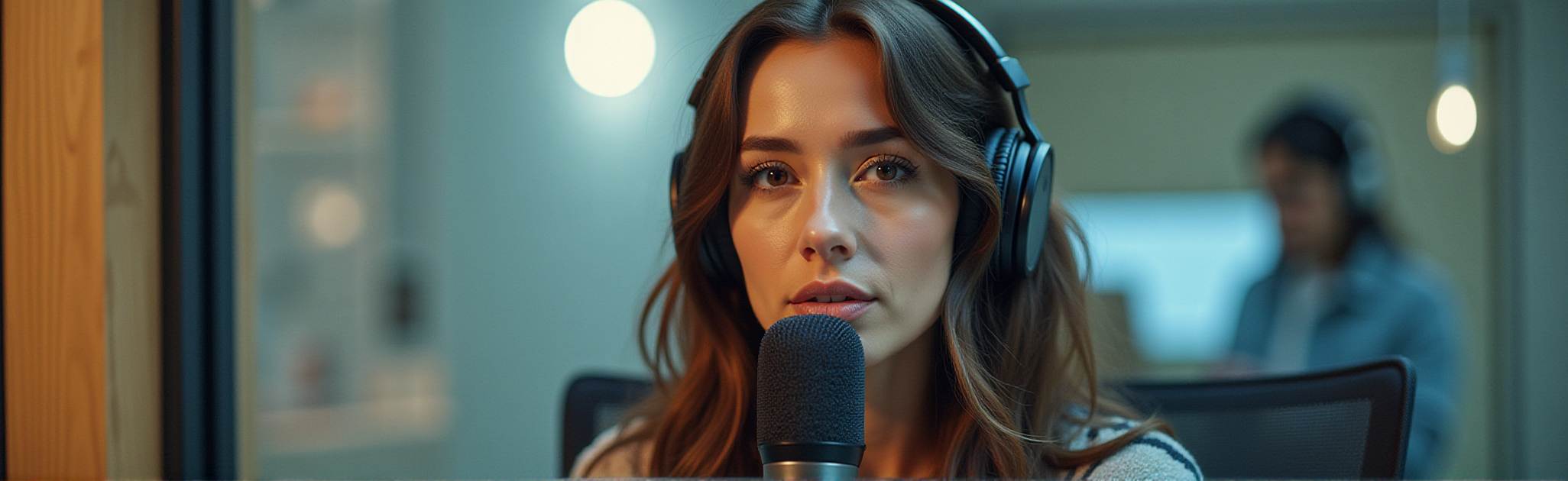 Enregistrement de voix off pour les livres audio et les podcasts